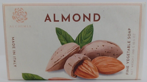 Almond Vegetable Soap Bar Handmade in Italy Alchimia